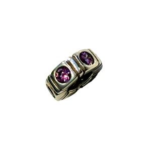 Pandora Trinity Purple CZ Spacer Charm